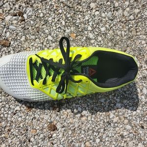 Crossfit Nanos men's 12 white and neon yellow